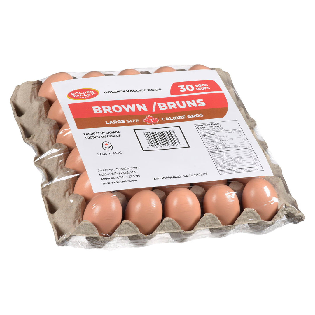 30 Eggs Large Brown GV