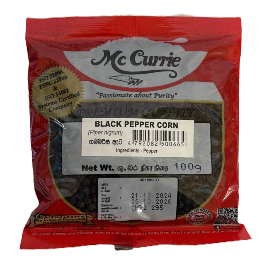 Peppercorn Black McCurrie - 100g