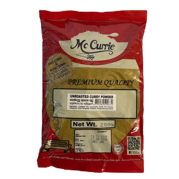 Curry Powder Unroasted McCurrie - 200g