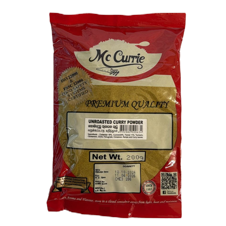 Curry Powder Unroasted McCurrie - 200g