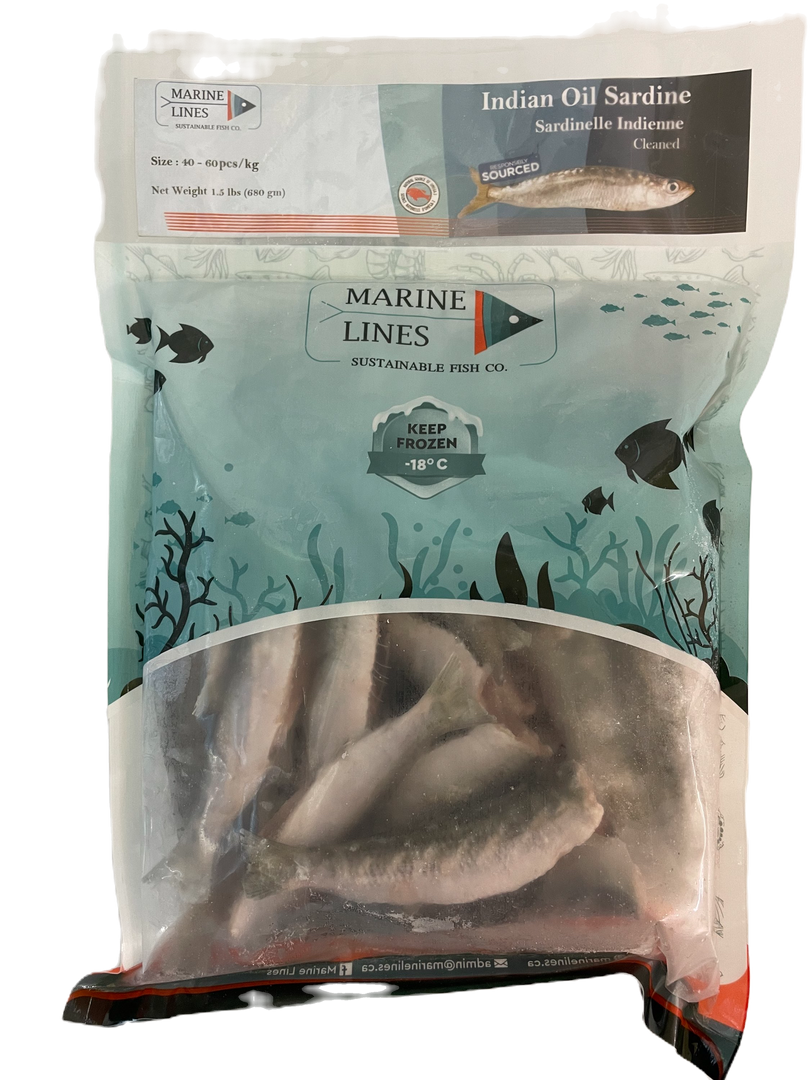 Indian Oil Sardine - Clean  Fish 1.5 lbs