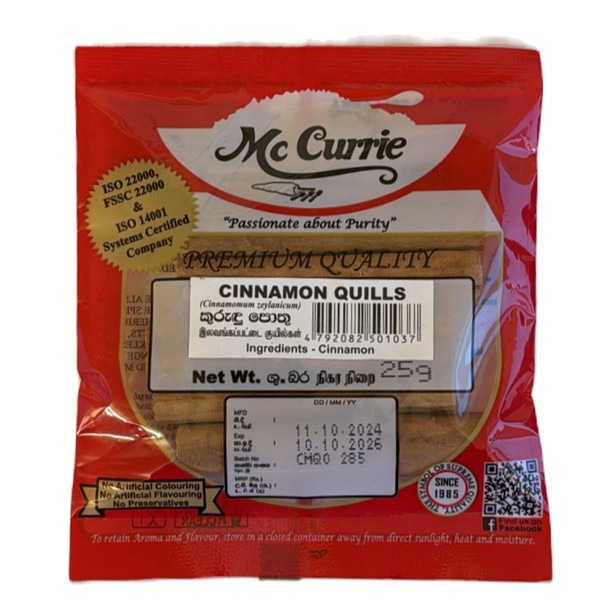 Cinnamon Quills McCurrie - 25g