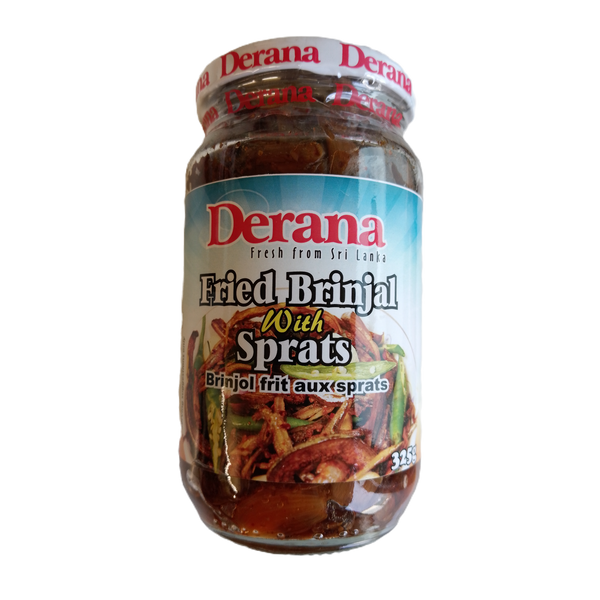 Fried Brinjal with Sprats Derana 325g