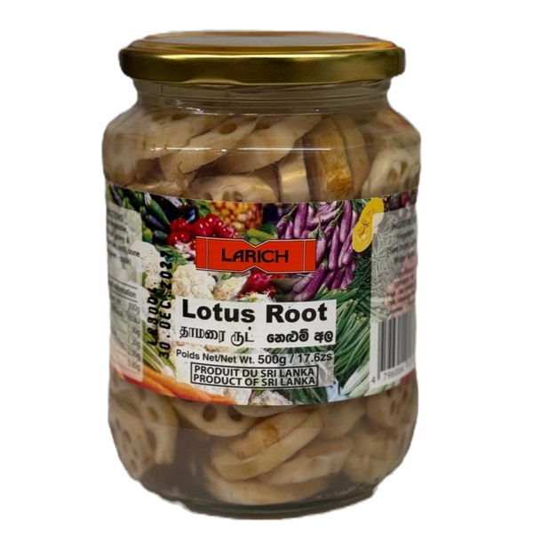 Lotus Root (නෙළුම් අල) - Vegetable in Bottle - Larich - 500g