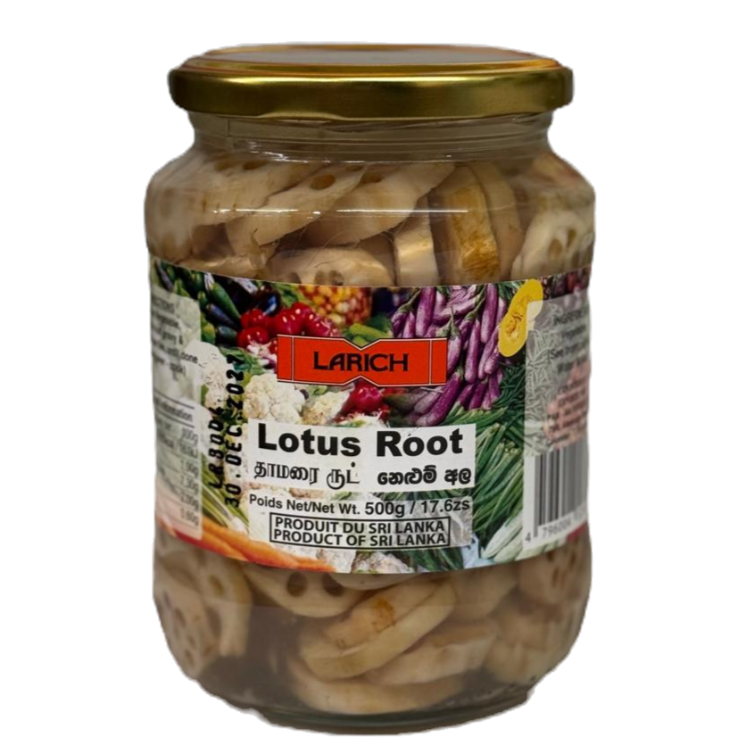 Lotus Root (නෙළුම් අල) - Vegetable in Bottle - Larich - 500g