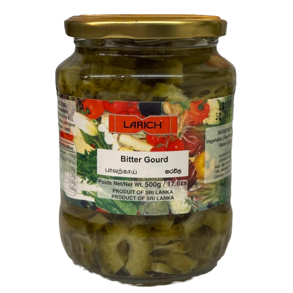 Bitter Gourd (කරවිල) - Vegetable in Bottle - Larich - 500g