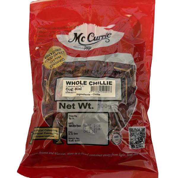 Chilli Whole McCurrie - 100g