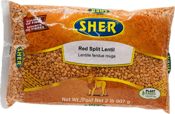 Red Split Lentils (පරිප්පු) - 907g (2 lb)
