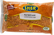 Red Split Lentils (පරිප්පු) - 907g (2 lb)