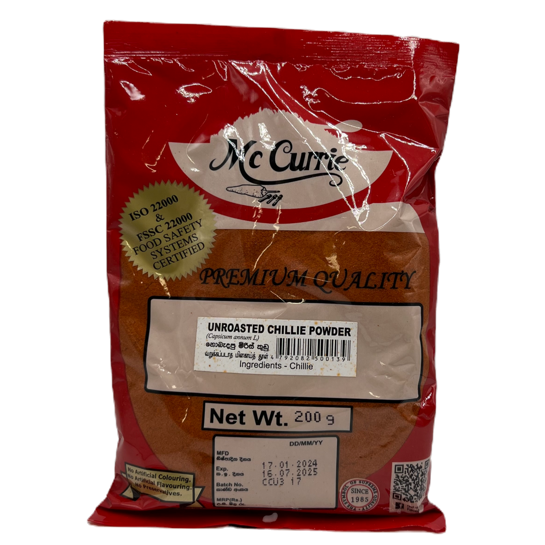 Chillie Powder Unroasted McCurrie - 200g