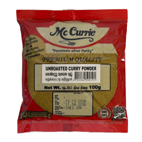 Curry Powder Unroasted McCurrie - 100g