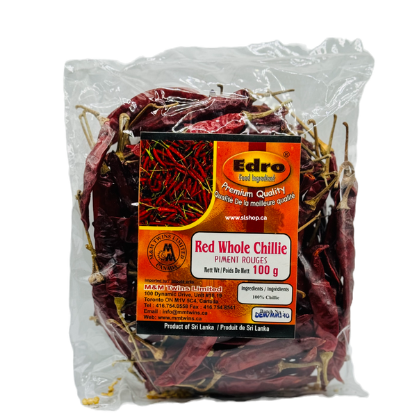 Dried Red Whole Chilies EDRO - 100g