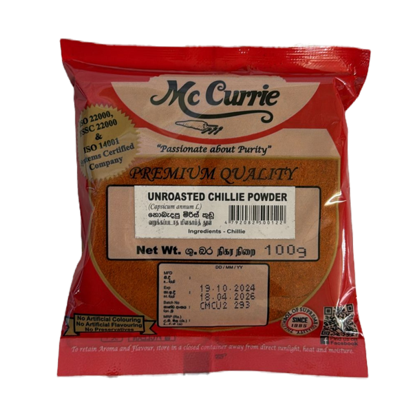 Chillie Powder Unroasted McCurrie - 100g