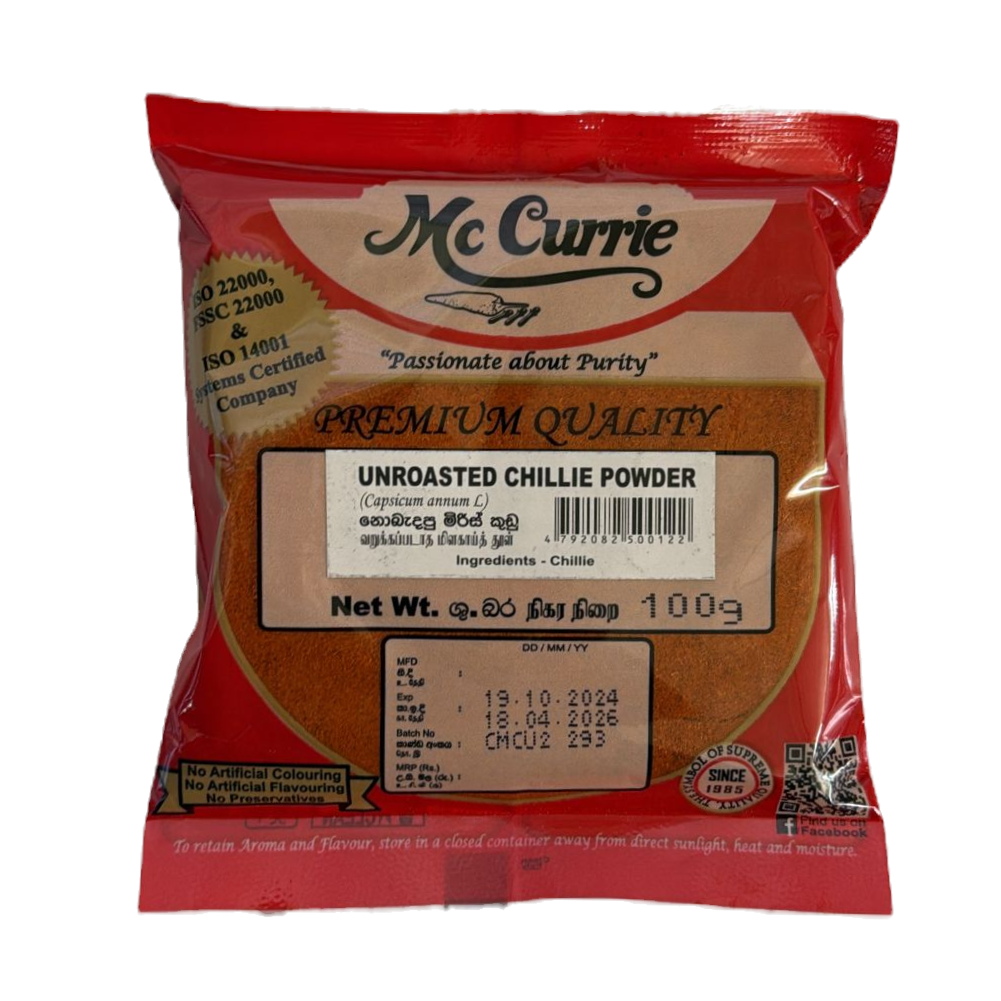Chillie Powder Unroasted McCurrie - 100g