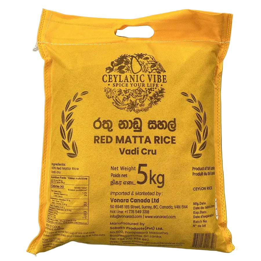 Ceylanic Vibe Red Matta (Nadu)Rice 5kg