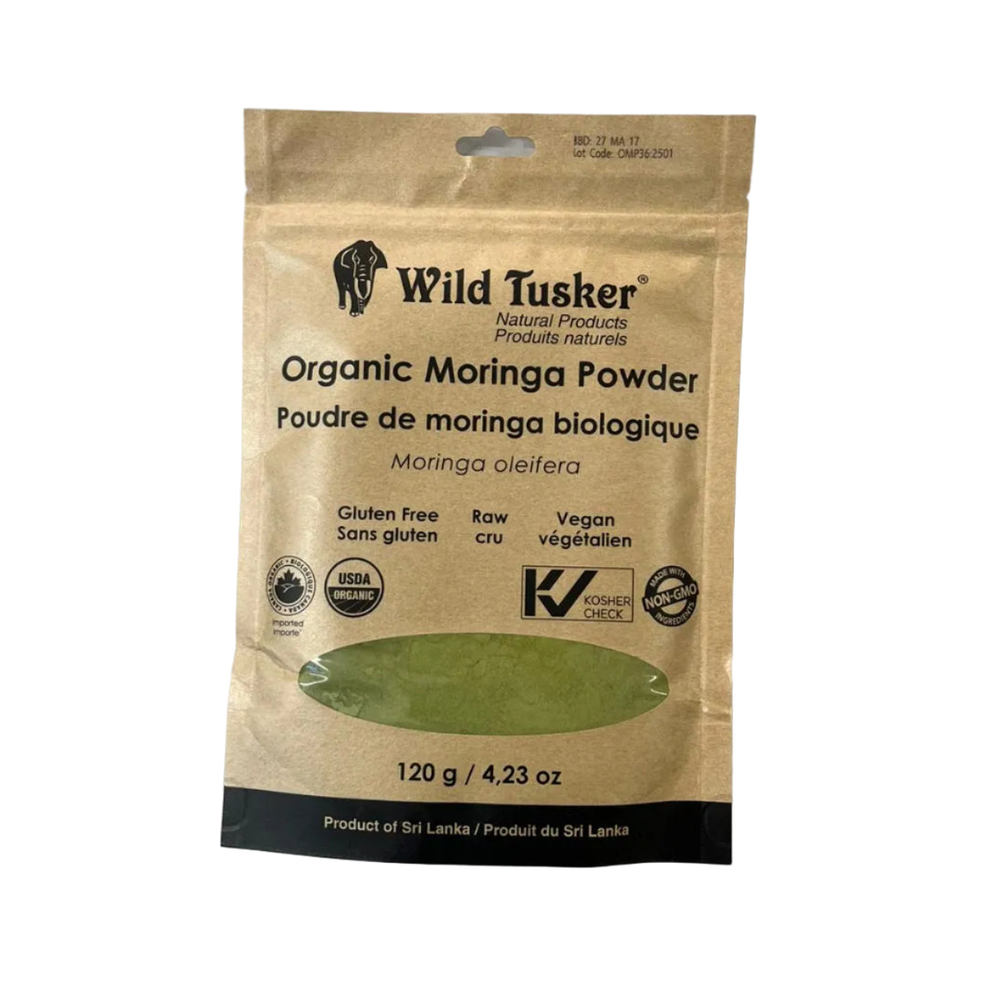 Organic Moringa Powder 120g - Wild Tusker