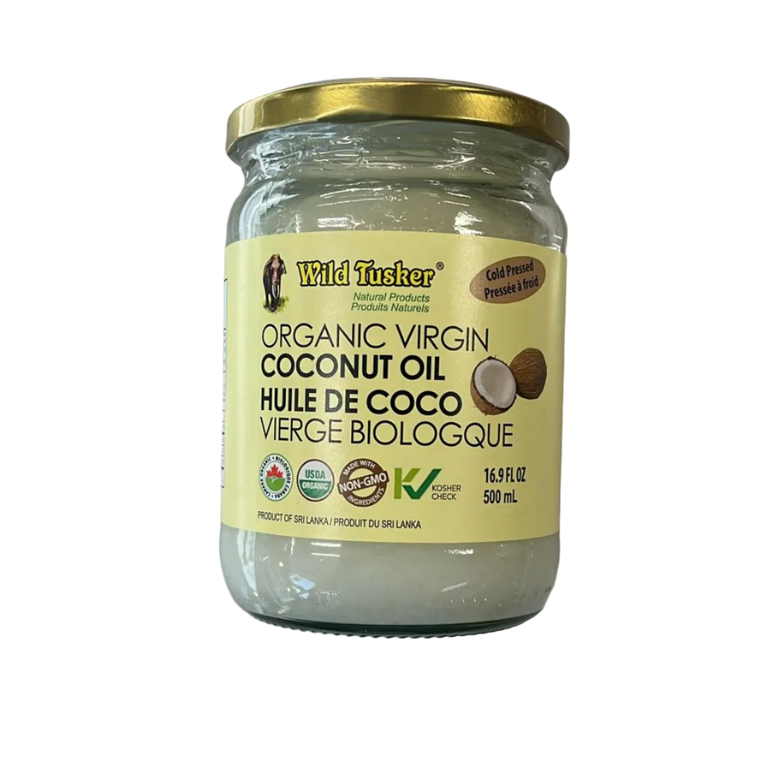 Organic Virgin Coconut Oil 500ml - Wild Tusker