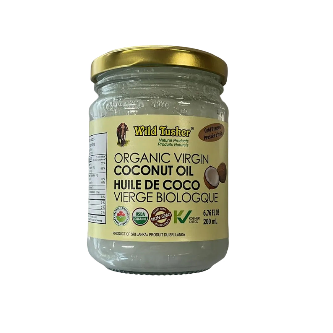 Organic Virgin Coconut Oil 200ml - Wild Tusker
