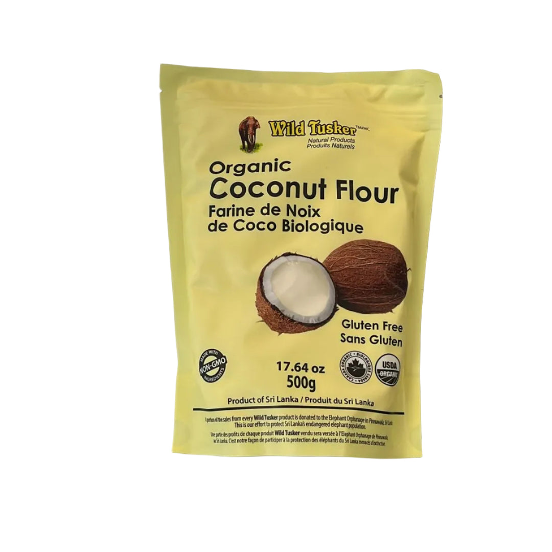 Organic Coconut Flour 500g - Wild Tusker