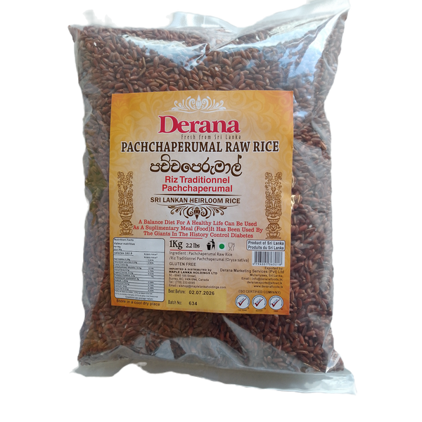 Pachchaperumal Raw Rice 1kg - Derana