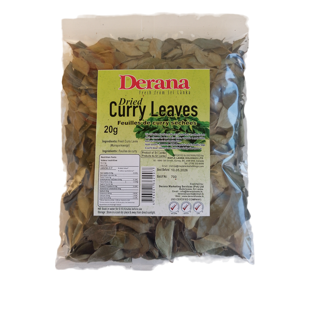 Dried  Curry Leaves 20g - Derana