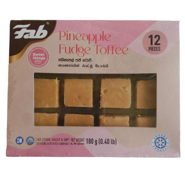 FAB Pineapple Fudge Toffee 12 in a Pack