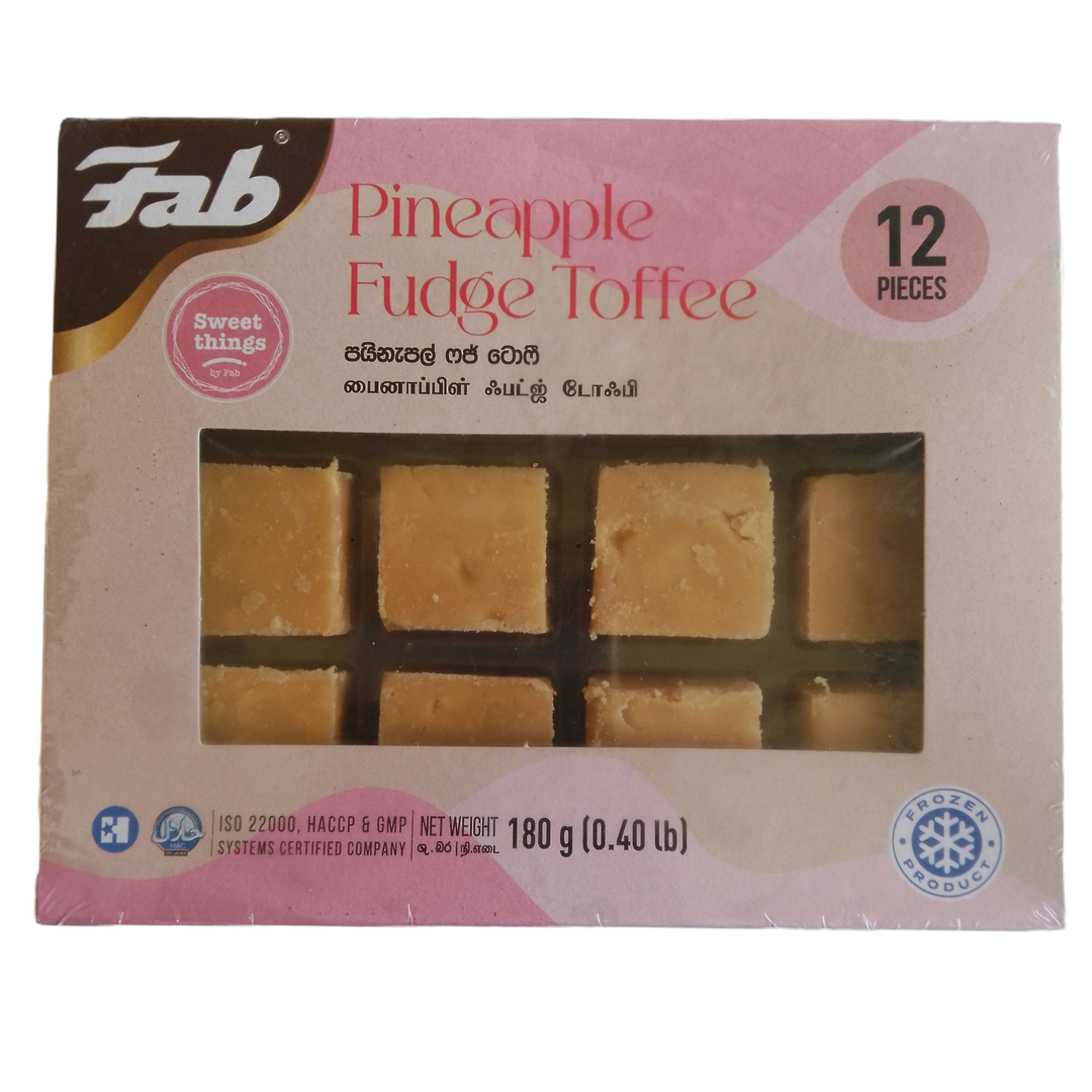 FAB Pineapple Fudge Toffee 12 in a Pack