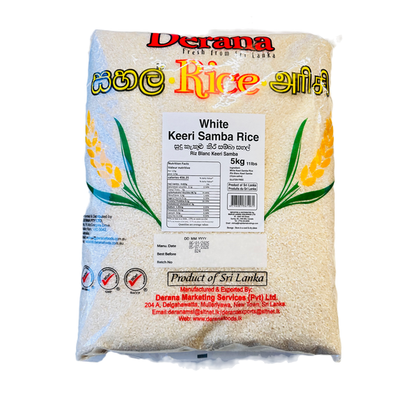 White Keeri Samba Rice 5kg - Derana