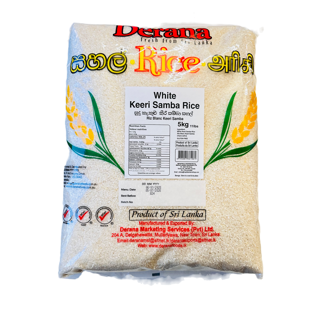 White Keeri Samba Rice 5kg - Derana