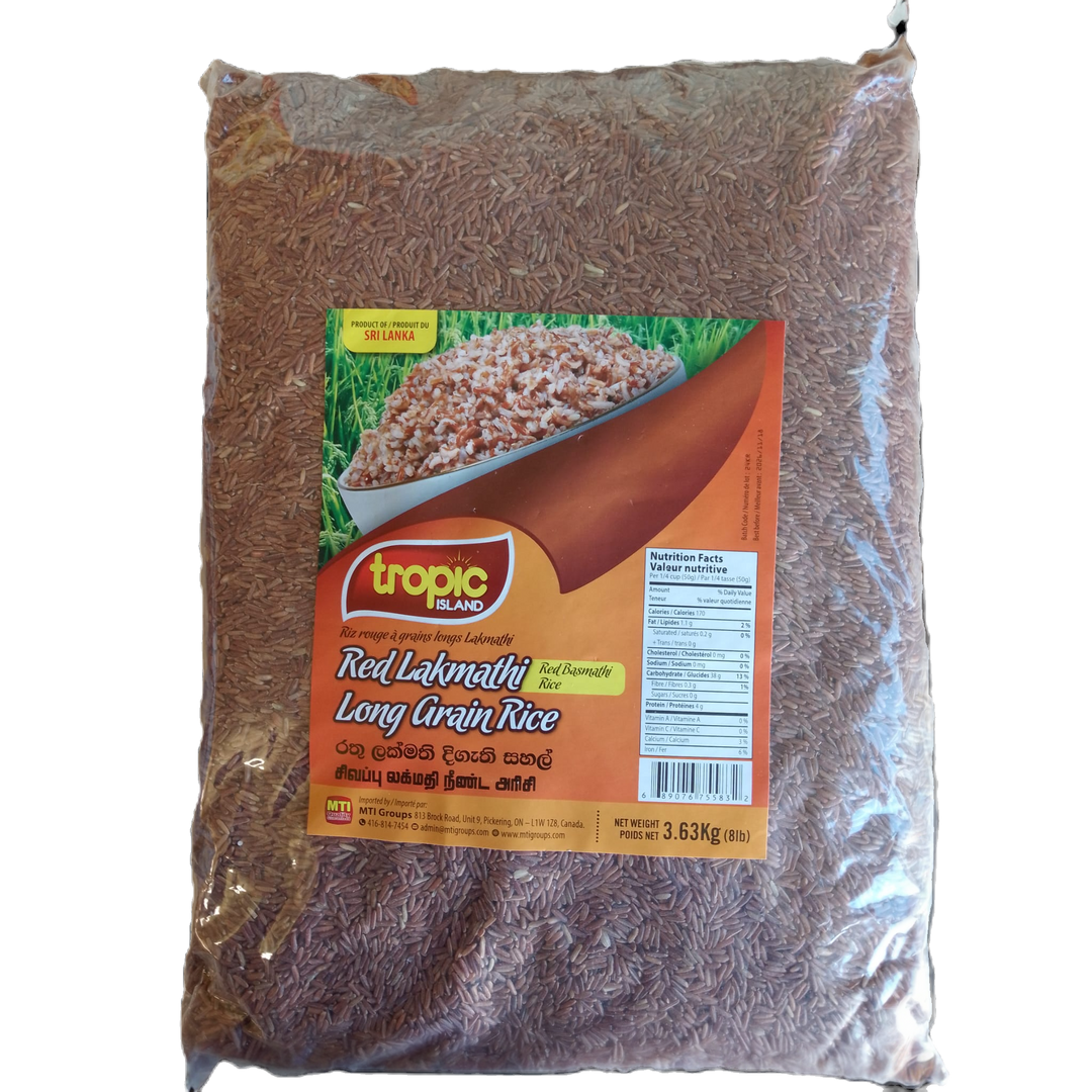 Red Lakmathi Long gain Rice - 8 lb