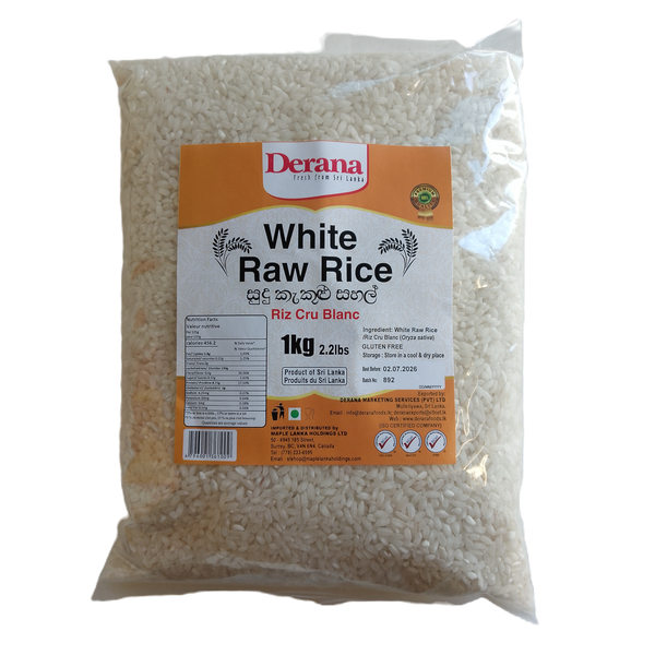 White Raw Rice 1kg - Derana