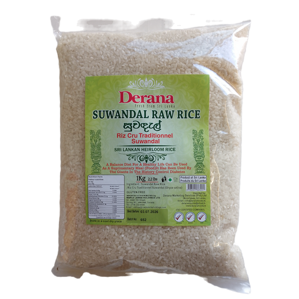 Suwadel Raw Rice 1kg - Derana