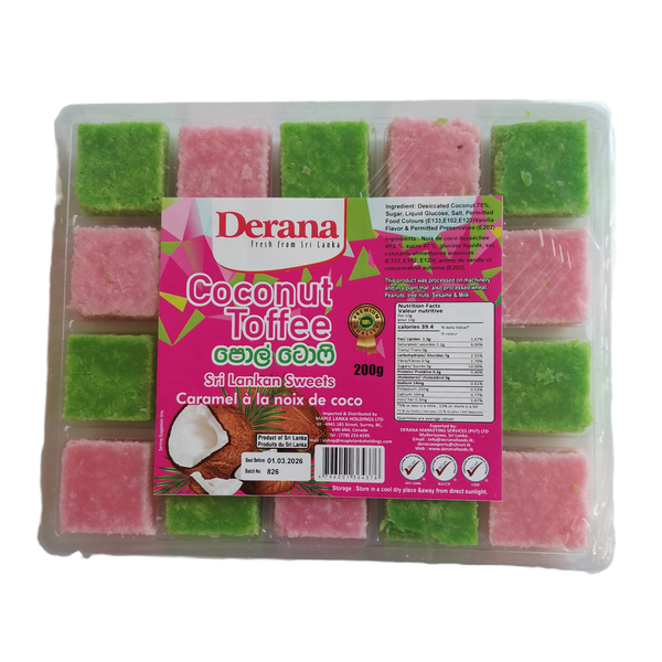 Coconut Toffee Derana 200g