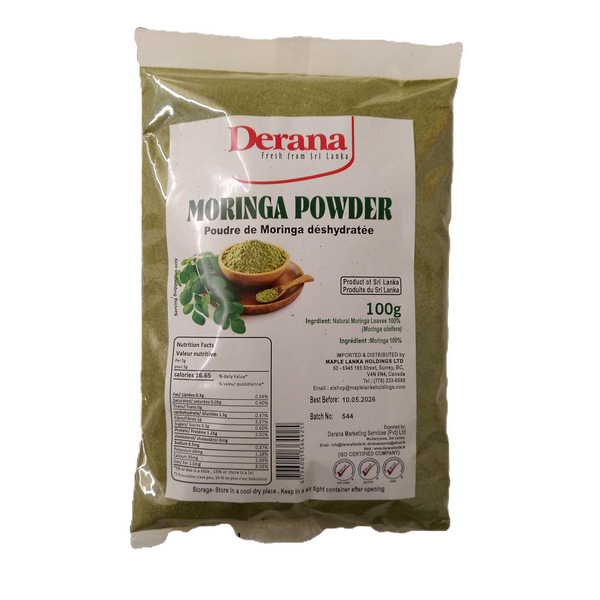 Dehydrated Moringa Powder  100g - Derana