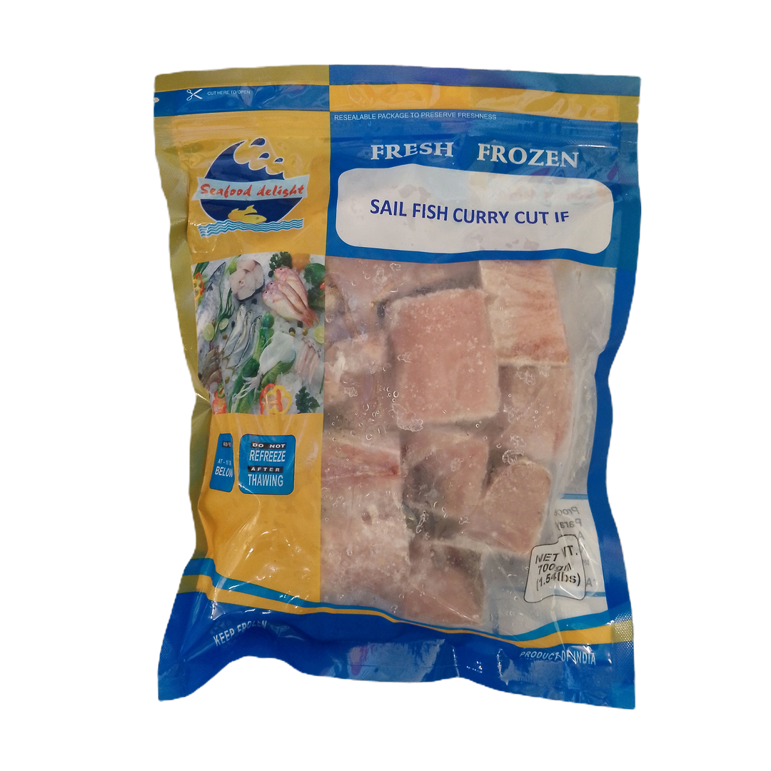 Frozen Sail Fish Cubes (තලපත්) curry cut 700g