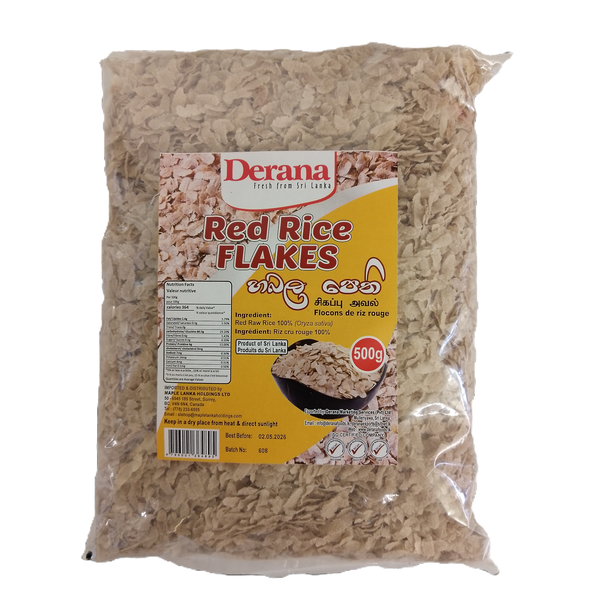 Red Rice Flakes 500g - Derana