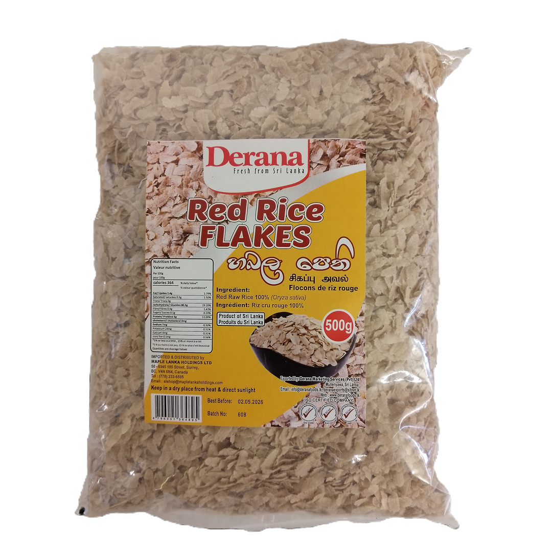Red Rice Flakes 500g - Derana